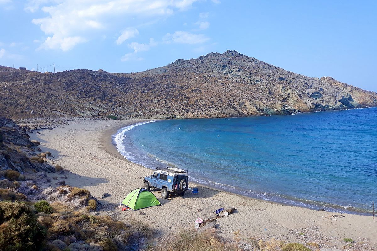 Wild camping overland expedition in the Southern Greece