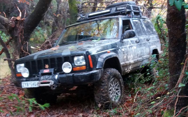 Rough trails through dense flora, small rivers crossing