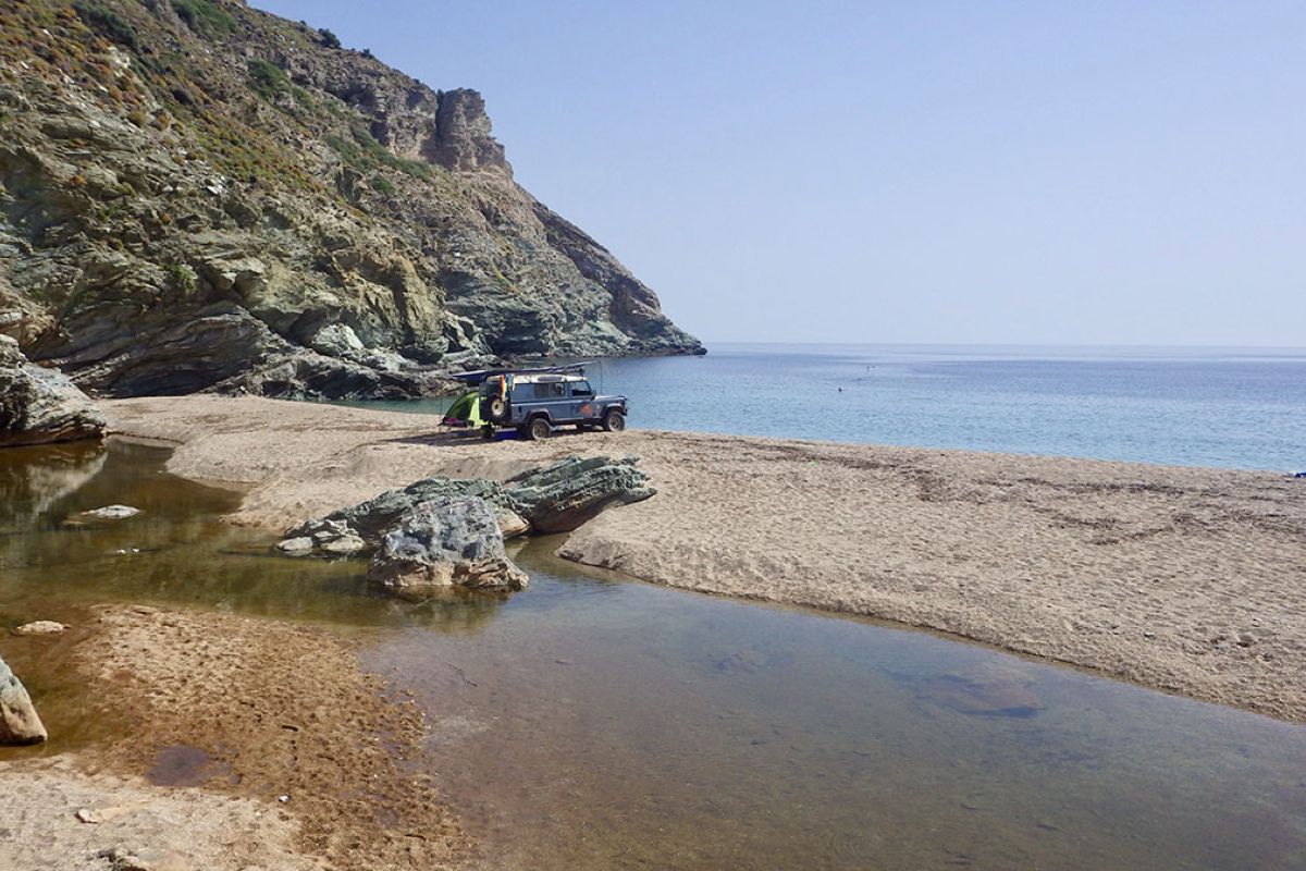 Wild camping overland expedition in the Southern Greece